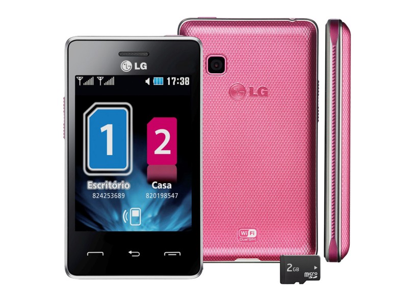 Celular LG T375 Câmera 2,0 MP 2 Chips Wi-Fi