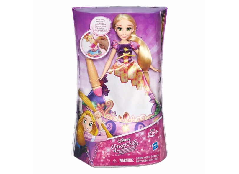 Boneca Princesas Disney Vestido Mágico Rapunzel Hasbro