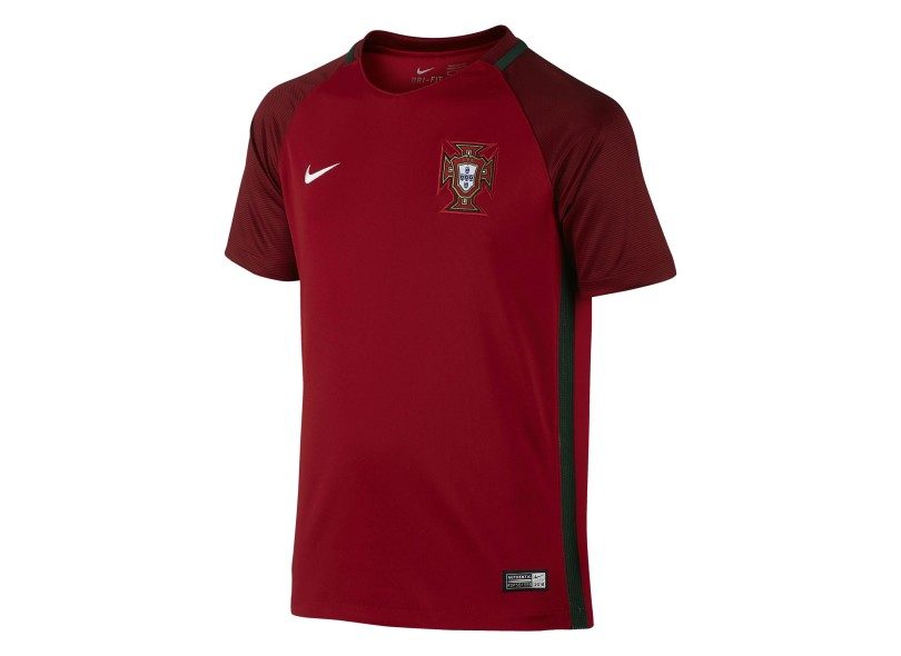Camisa Torcedor infantil Portugal I 2016 sem Número Nike