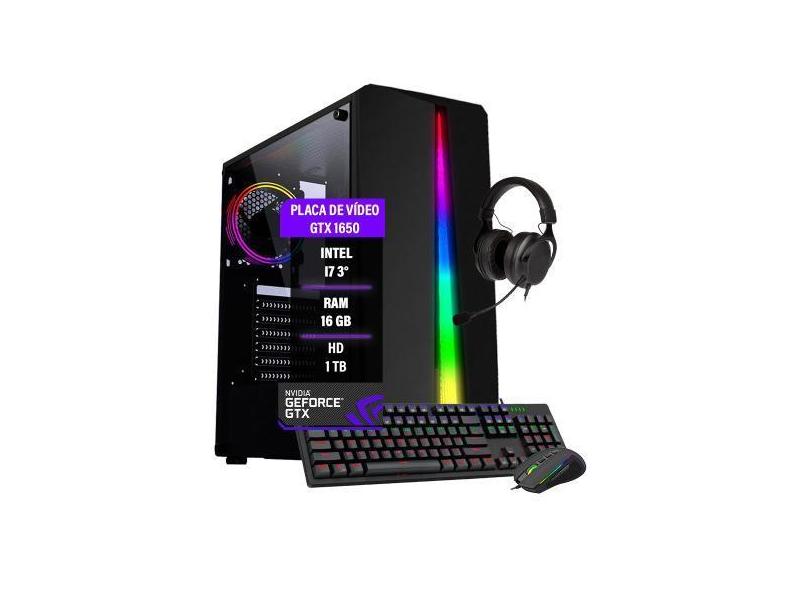 Computador Pc Gamer I7 Hd1tb Gtx1650 Ssd120 16Gb - Thargon Technology
