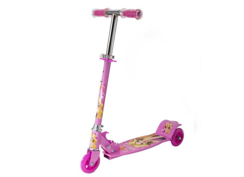 Patinete Infantil Rosa Princesa Crianças 6 7 8 9 10 Anos