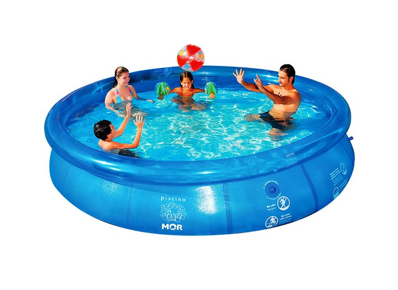 Piscina Inflável Circular 6.700 Litros Mor Splash Fun 1055