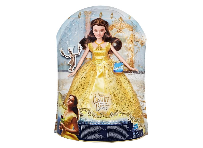 Boneca Princesas Disney Bela Melodia Encantada Hasbro