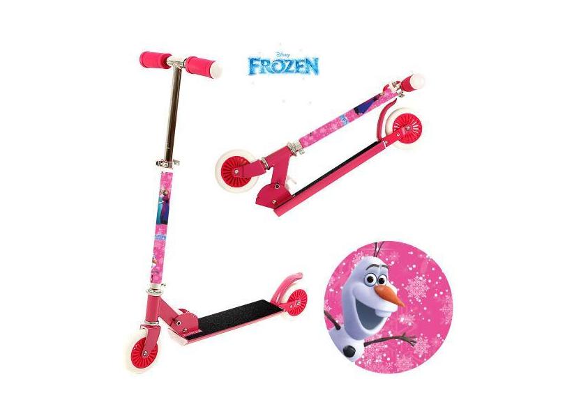 Patinete Frozen De 2 Rodas Infantil De Menina Rosa - Bbr Toys