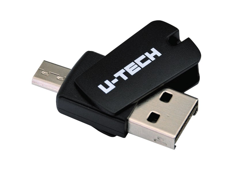 Pen Drive U-Tech 3 em 1 8 GB USB Micro USB PD3EM1