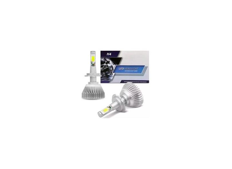 Kit Super Led H4 Lâmpada Automotiva Efeito Xenon Farol Carro 6000K 4400 ...