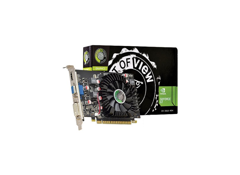 Placa de Video NVIDIA GeForce T 630 2 GB DDR3 64 Bits Point Of View VGA-630-C2-2048