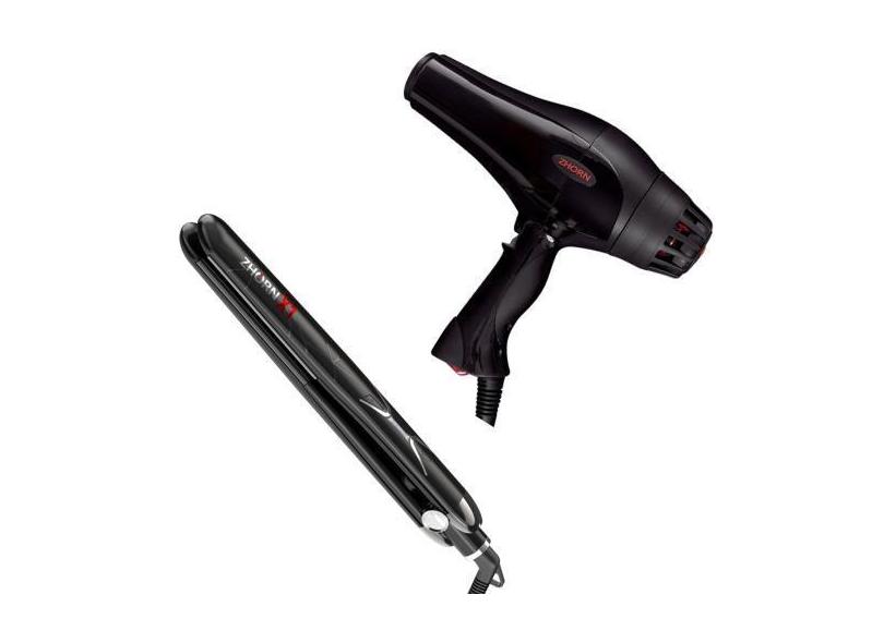 Secador Cabelo Profissional Ergo Lite Zhorn 2000W 220V + Prancha Chapi