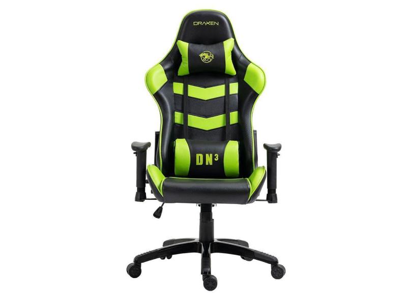 Cadeira Gamer DN3 Giratoria Preto/Verde(DN003/GR)