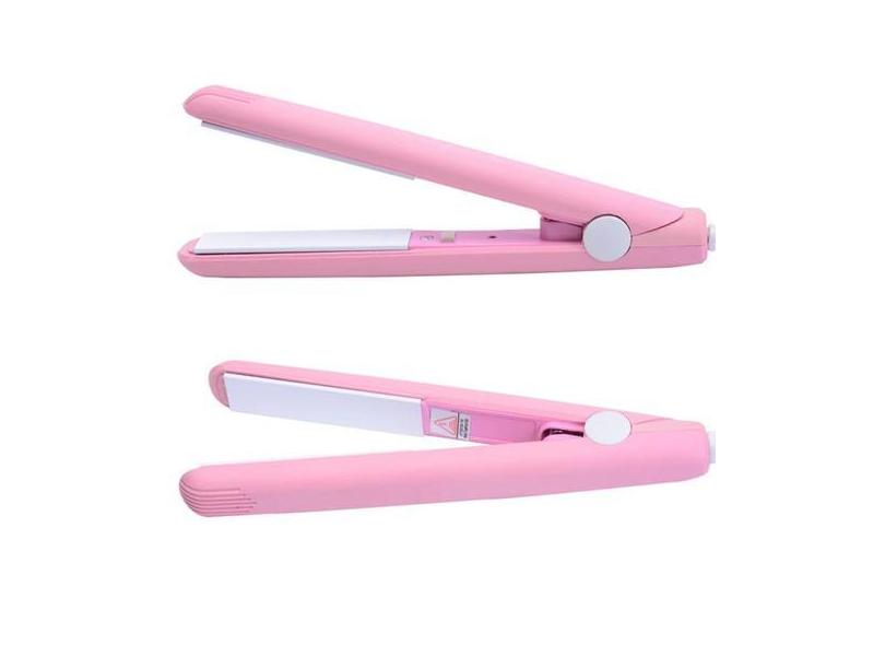 Mini Chapinha Prancha De Cabelo Portátil Viagem 180 Graus 110V-220V -