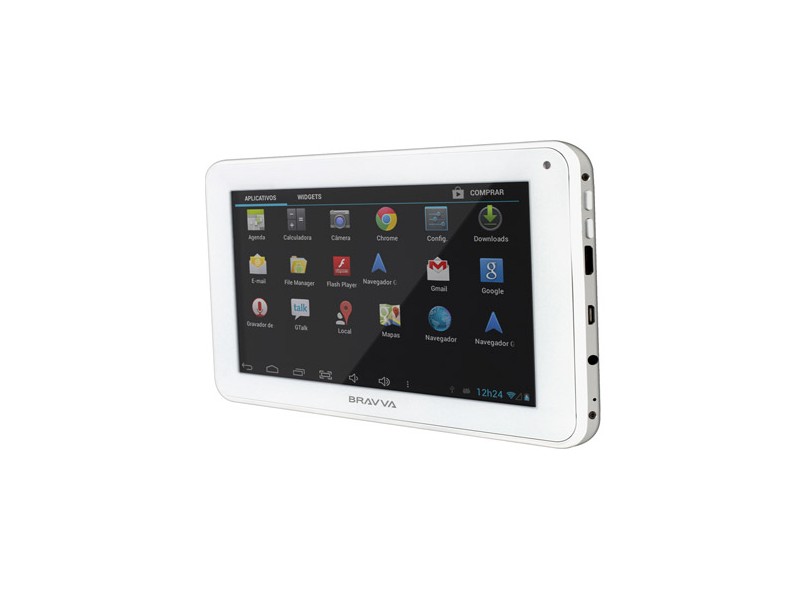 Tablet Bravva Planet Tab 16 GB 7" Wi-Fi Suporte a Modem 3G Android 4.2 (Jelly Bean) 2 MP BV-4000X
