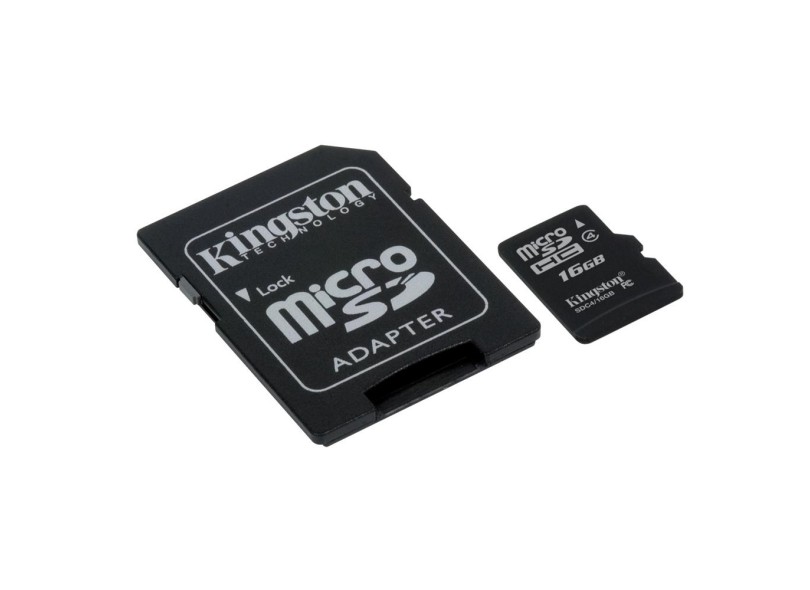 Cartão de Memória Micro SDHC Kingston 16 GB MBLY4G2/16GB