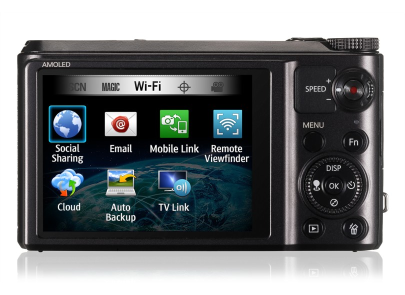 Câmera Digital Samsung Smart Series 16,2 mpx Full HD Foto panorâmica Foto 3D WB850F