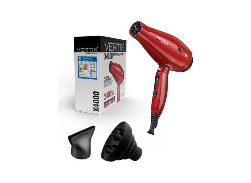 Secador De Cabelo Profissional 220v Vermelho Leve 2400w Secador doméstico - Secador Leve - Secador Profissional - Secador Para Barbeiro - Secador para Cabelereiro