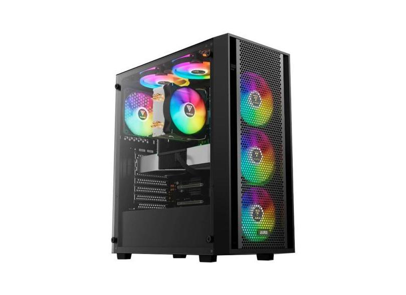 Gabinete Gamer Gamdias Aura GC2 Elite ARGB 4 Fans MidTower ATX Preto ...