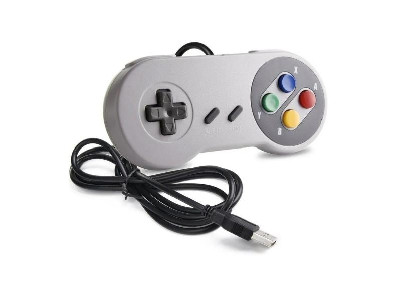 Controle Super Nintendo USB Snes Joystick Emulador