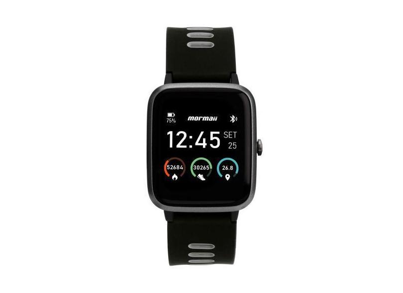 Relógio Smartwatch Mormaii Life Gps Unissex Full Display Preto - Molif