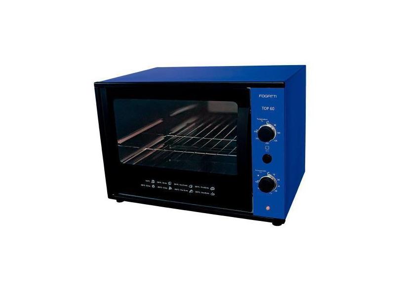 Forno Elétrico Top Blue 60 Litros Timer Dourador 1750W Fogatti - Fogat
