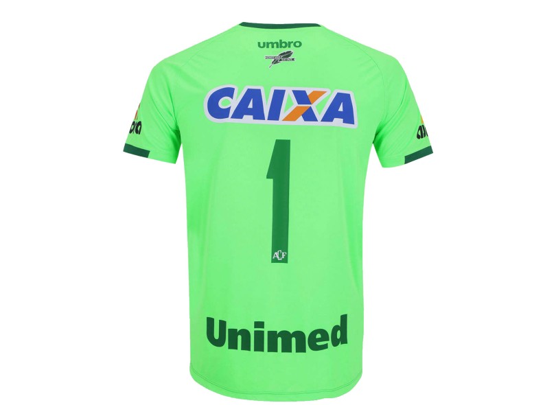 Camisa Goleiro Chapecoense 2016 com Número Umbro