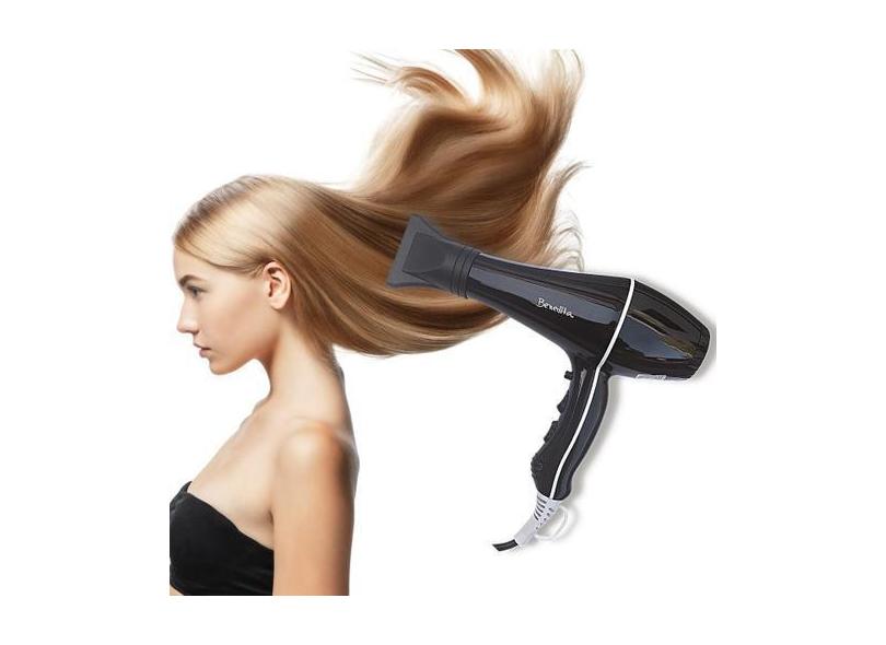Secador de Cabelo Profissional Potente Portátil 1800W 110/220V 2 Veloc