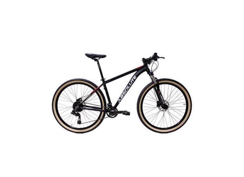 Bicicleta Aro 29 Bike Absolute Nero Iv 18 Marchas Susp Com Trava