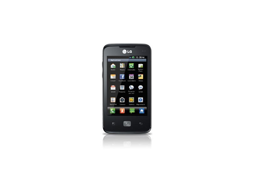 Smartphone LG Optimus Hub E510 Câmera 5,0 MP Desbloqueado Android 2.3 (Gingerbread) 3G Wi-Fi