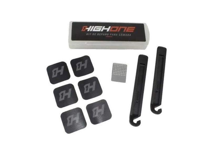 Kit Remendo Bike High One Autocolante Pneu Câmara c/ Espátulas