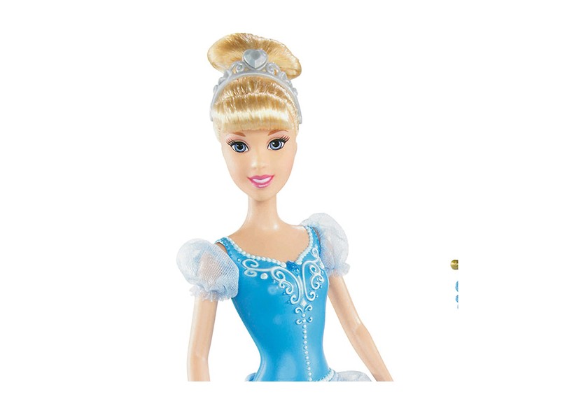 Boneca Princesas Disney Tiara e Varinha Cinderela Mattel