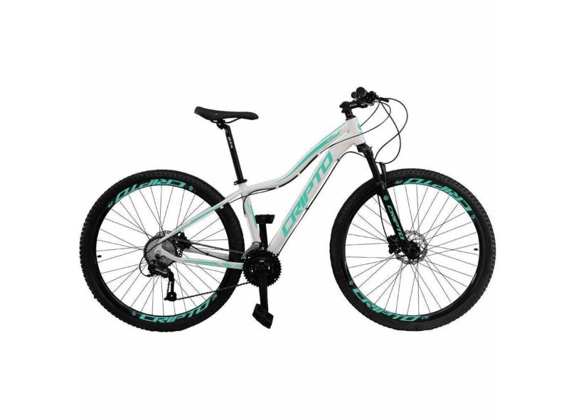 Bicicleta Aro 29 Cripto 21 Marchas Freios Disco e Suspensão-Feminino