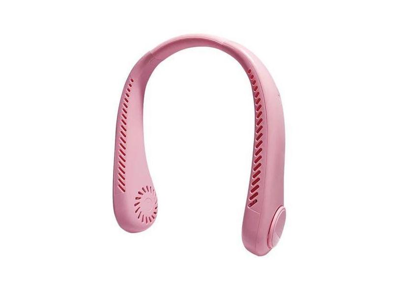 Mini ventilador portátil usb de pescoço - Nova Voo, Rosa