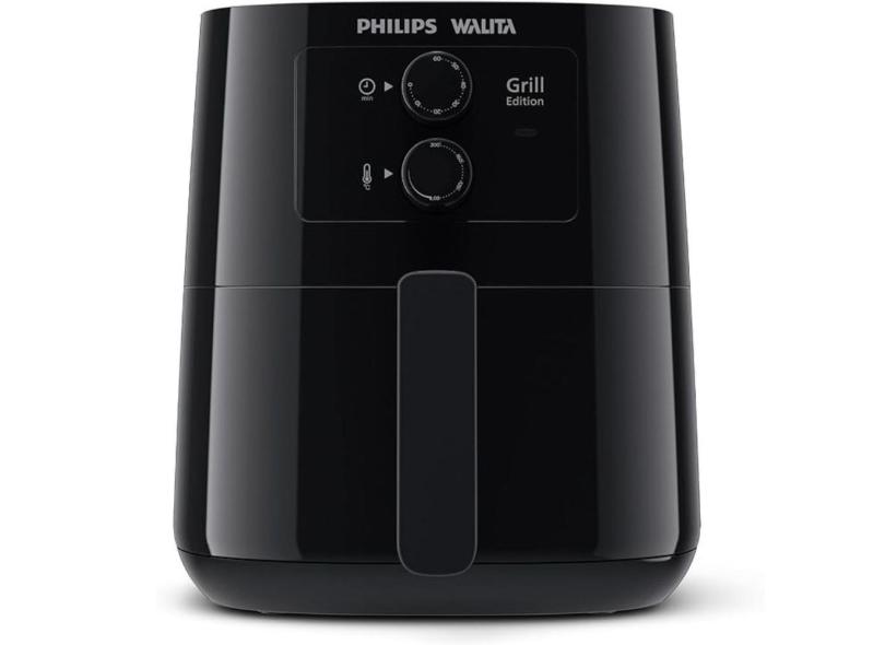 Fritadeira Airfryer Grill Edition HD9202 Série 3000, Walita, com 4.1L de capacidade, Preta, 220V