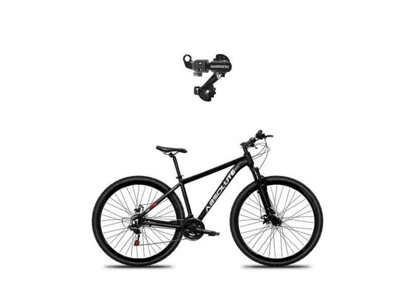 Bicicleta Absolute Nero 5 Aro 29 21 Vel Câmbio Traseiro Shimano, Preto