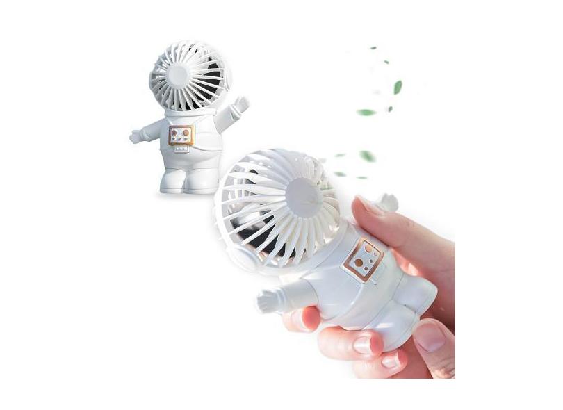 Kit Ventilador Portatil Usb Recarregavel De Mesa Astronauta - Made Bas