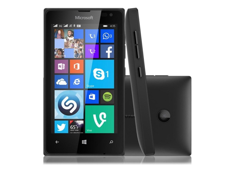 Smartphone Nokia Lumia 435 2 Chips 8GB Windows Phone 8.1 Wi-Fi 3G