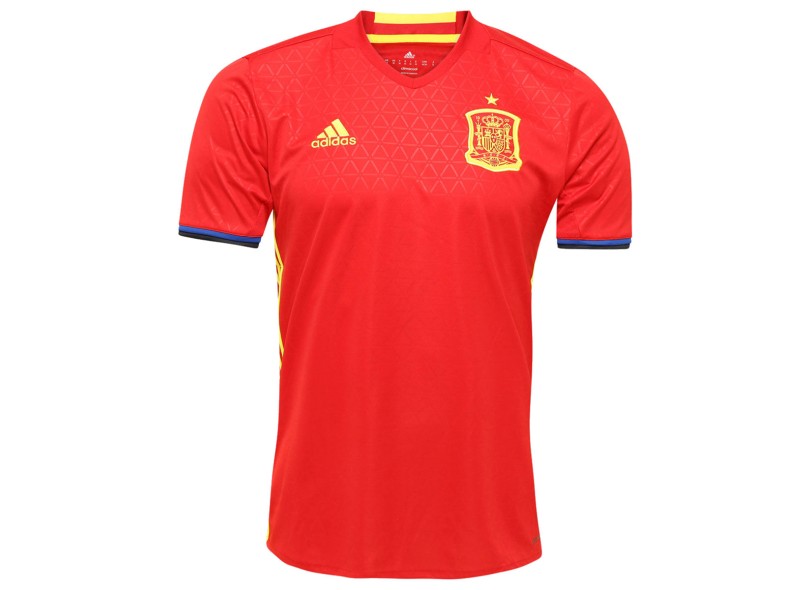 Camisa Torcedor Espanha I 2016 sem Número Adidas