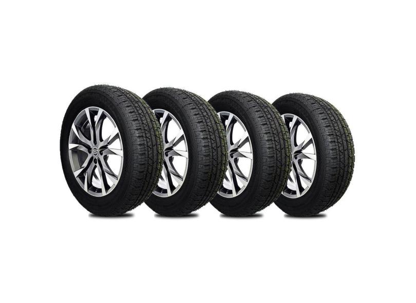 Kit 4 Pneu 16 195/60/16 Remold Am Plus Sandero Stepway