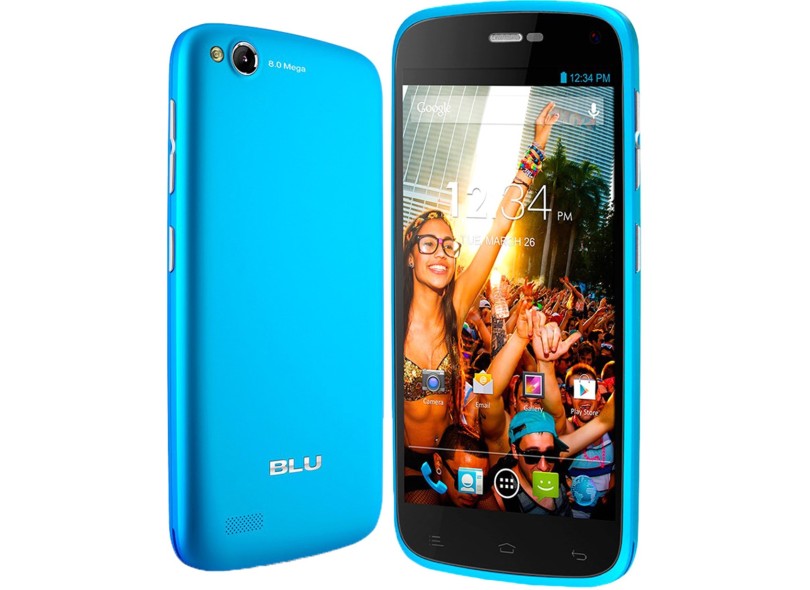 Smartphone Blu Life Play L100i Câmera 8,0 MP 2 Chips 4GB Android 4.2 (Jelly Bean Plus) 3G Wi-Fi