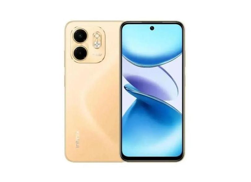 Smartphone Infinix Smart 9 128gb 8gb Ram Câm 13mpx Tela 6.7" Dourado