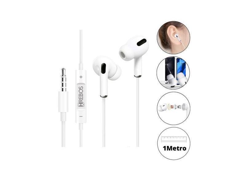 Fone De Ouvido C/ Microfone Compatível Samsung J4 J5 J6 J7 - HREBOS