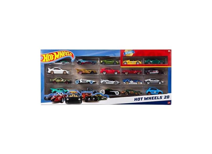 Hot Wheels Hw Pacote 20 Carros H7045 Mattel com o Melhor Preco e no Zoom
