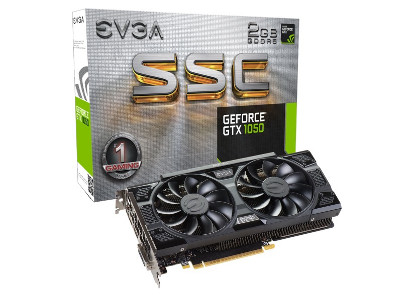 Placa de Video NVIDIA GeForce GTX 1050 2 GB GDDR5 128 Bits EVGA 02G-P4-6154-KR