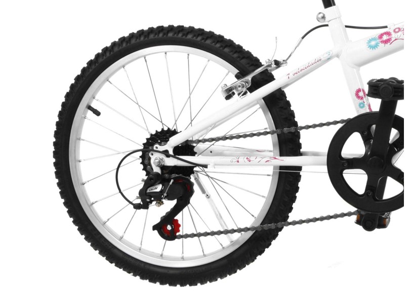 Bicicleta Caloi 7 Marchas Aro 20 Freio V-Brake Ceci