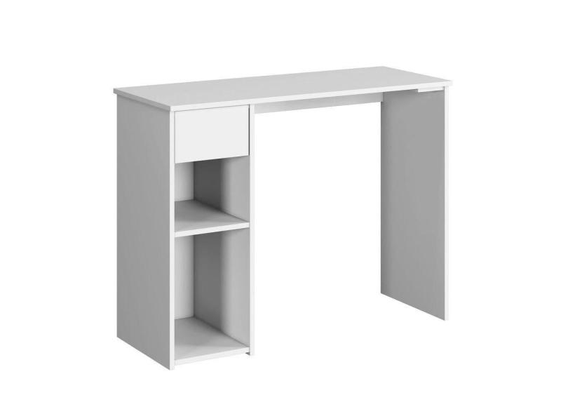 Mesa De Estudo Gamer Jasmim Escrivaninha Com Gaveta -corrediça Telescopica Cor:branco