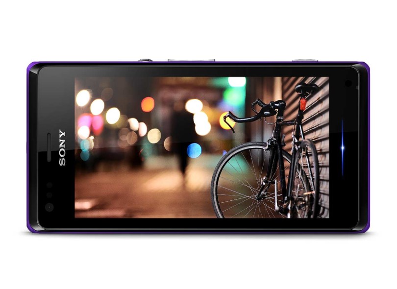 Smartphone Sony Xperia M C2004 Câmera 5,0 MP Desbloqueado 4 GB Android 4.1 (Jelly Bean) 2 Chips 3G Wi-Fi