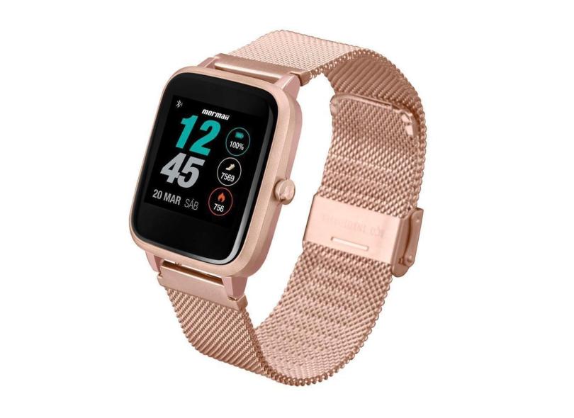 Relógio Smartwatch Mormaii Life Mesh Unissex Full Display Rosé - MOLIFEAH/7J MOLIFEAH/7J-Unissex