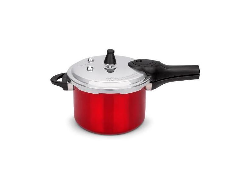 Panela De Pressão Pressure 20X14,5cm 4,2L Vermelho Brinox
