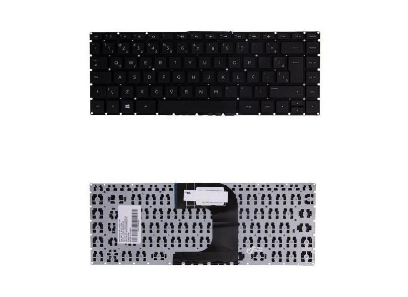 Teclado para Notebook HP 240 G5  Preto ABNT2 - bringIT, Preto