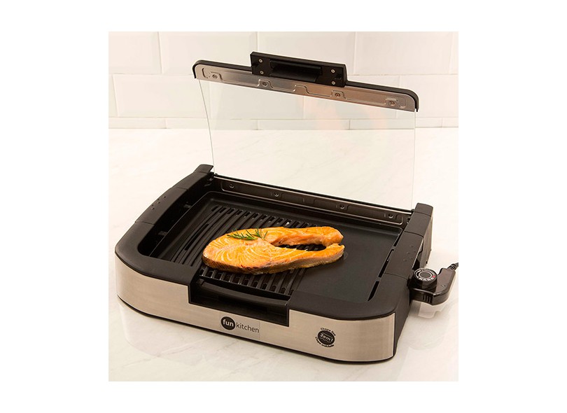Grill Fun Kitchen Duo Inox Antiaderente
