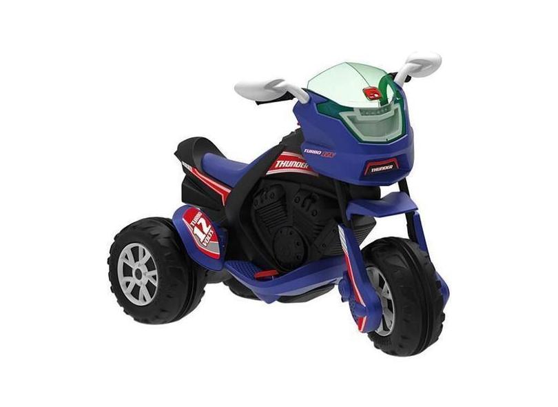 Moto Elétrica Infantil Thunder Black 12V Bandeirante