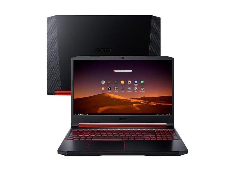 Notebook Gamer Acer Aspire Nitro 5 Intel Core i7 9750H 9ª Geração 16 GB de RAM 512.0 GB 15.6 " Full GeForce GTX 1650 Linux AN515-54-79YX